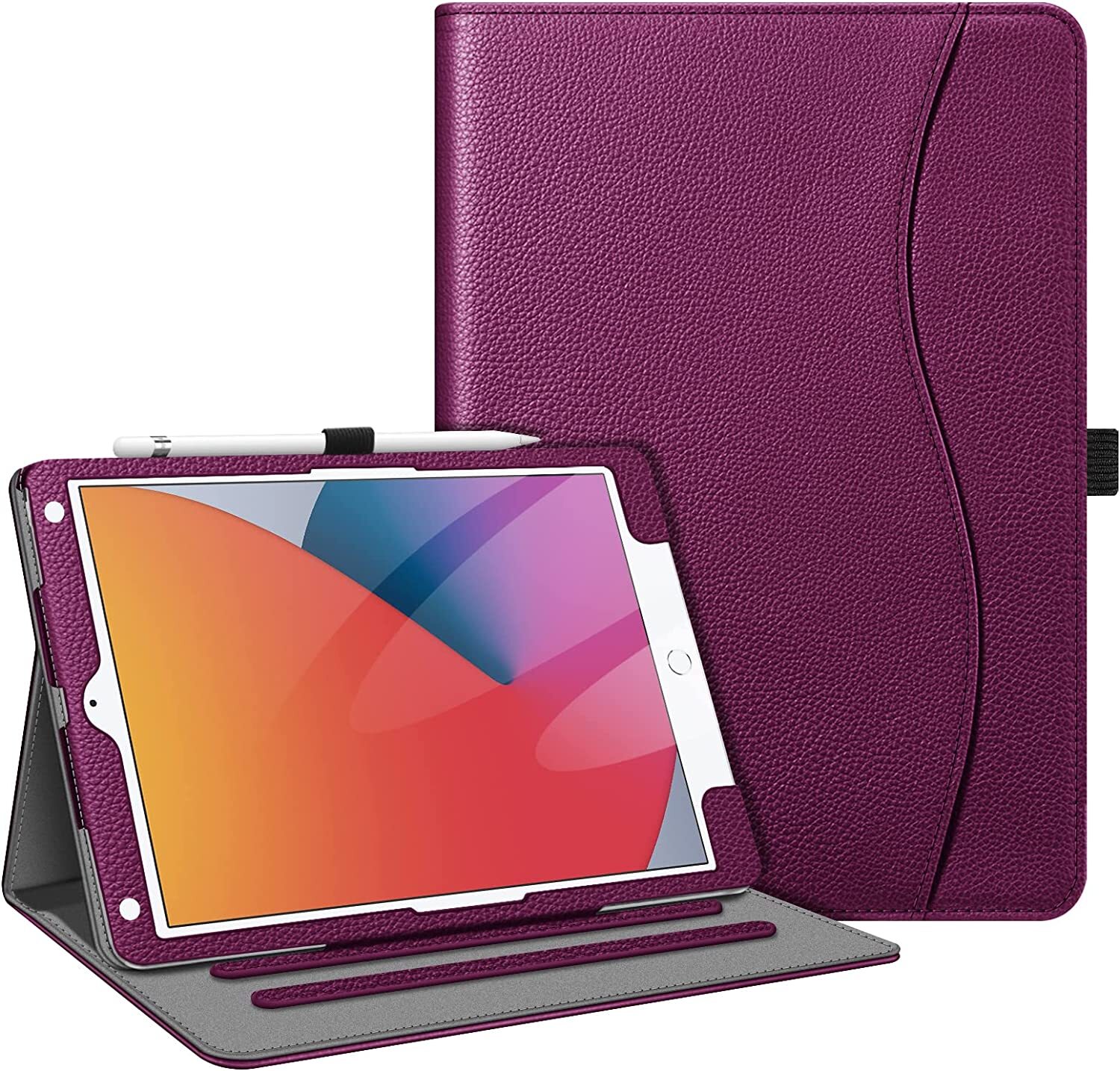 Case for iPad 9th/8th/7th (2021/2020/2019) 10.2 Inch  Multi-Angle Viewing Cover