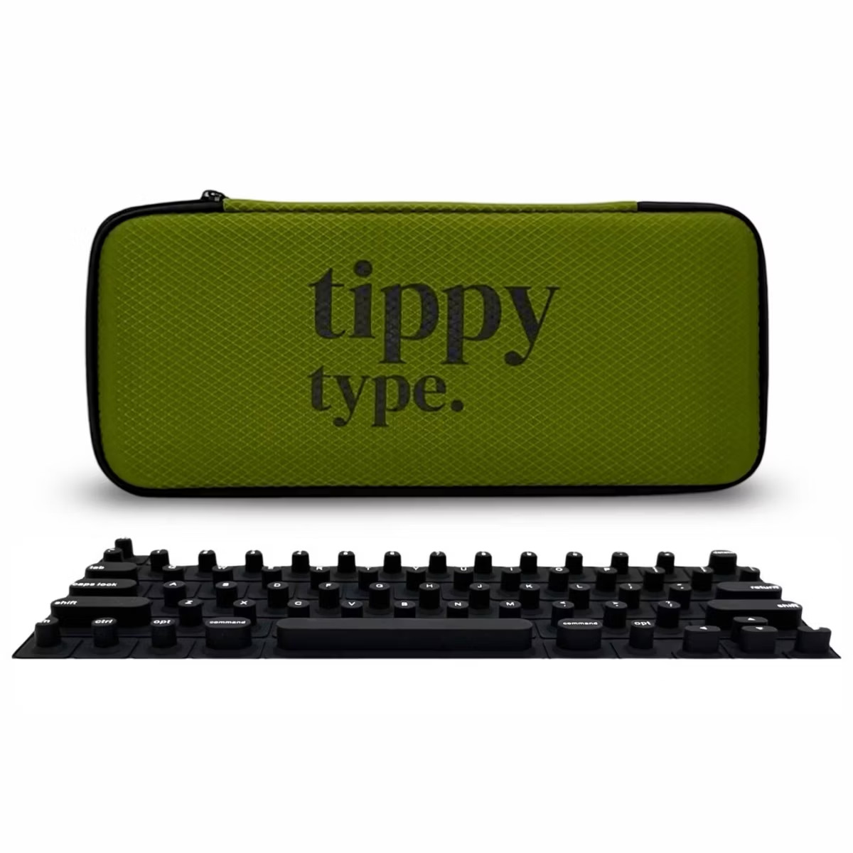 Tippy Type Keyboard Cover Compatible with Mac - Matte Black: Silicone Flexible