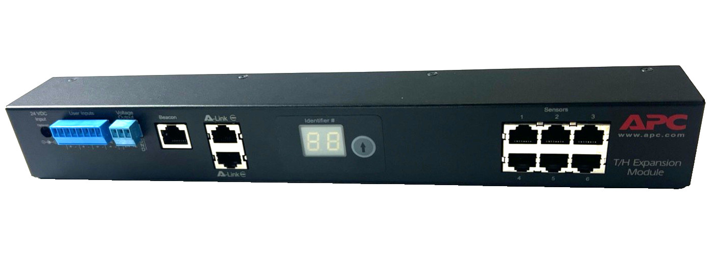 (QTY 2) APC AP9341 Expansion Module Temperature Humidity Monitor Server