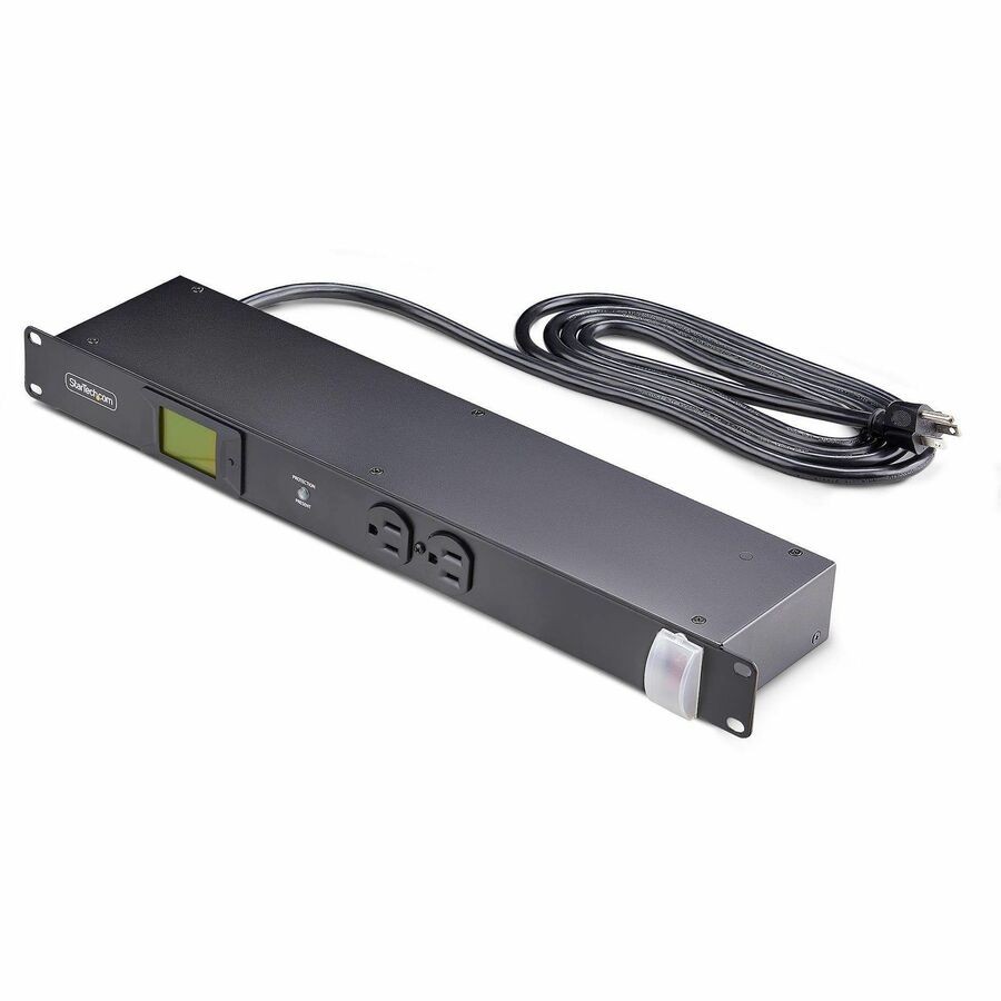 StarTech 8-Outlet Horizontal Rack Mount PDU, 1U Server Power Distribution Strip