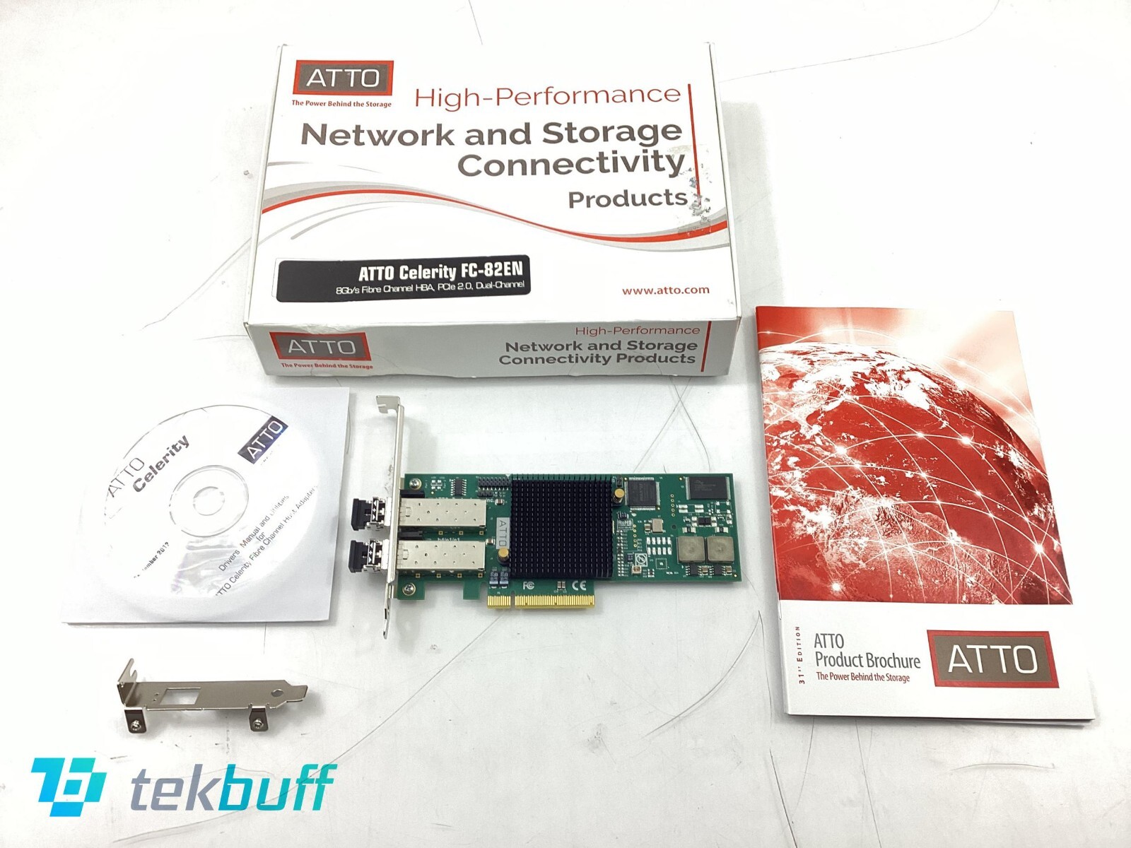ATTO CTFC-82EN-000 - FC-82EN Dual-Channel 8Gb/s PCIe 2.0 HBA (SFP's included)