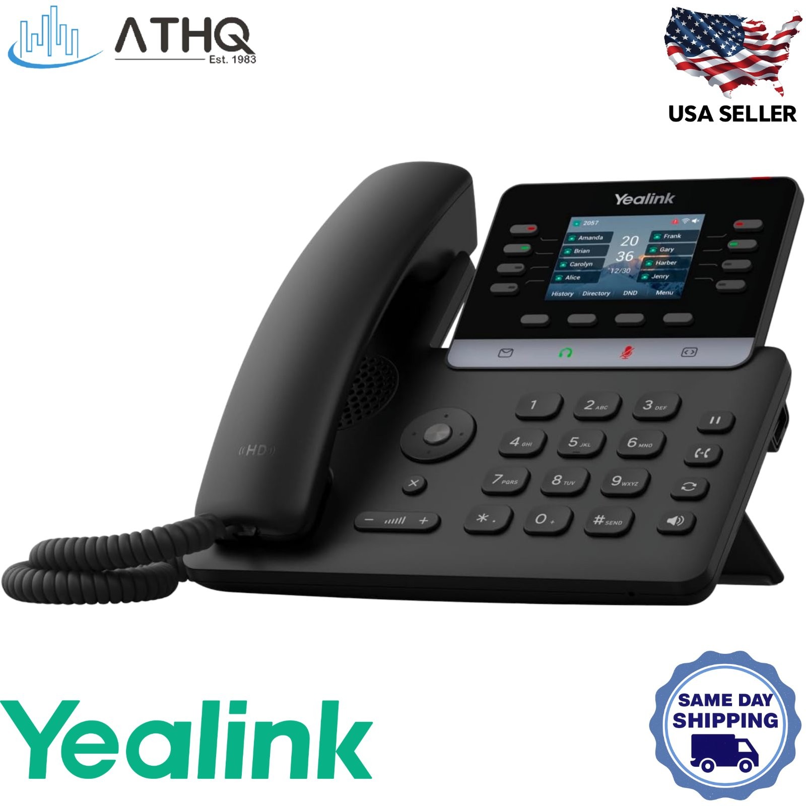 Yealink SIP-T73W IP Phone 12-Line 2.8" Color LCD Wi-Fi 6 Bluetooth 5.0 PoE USB
