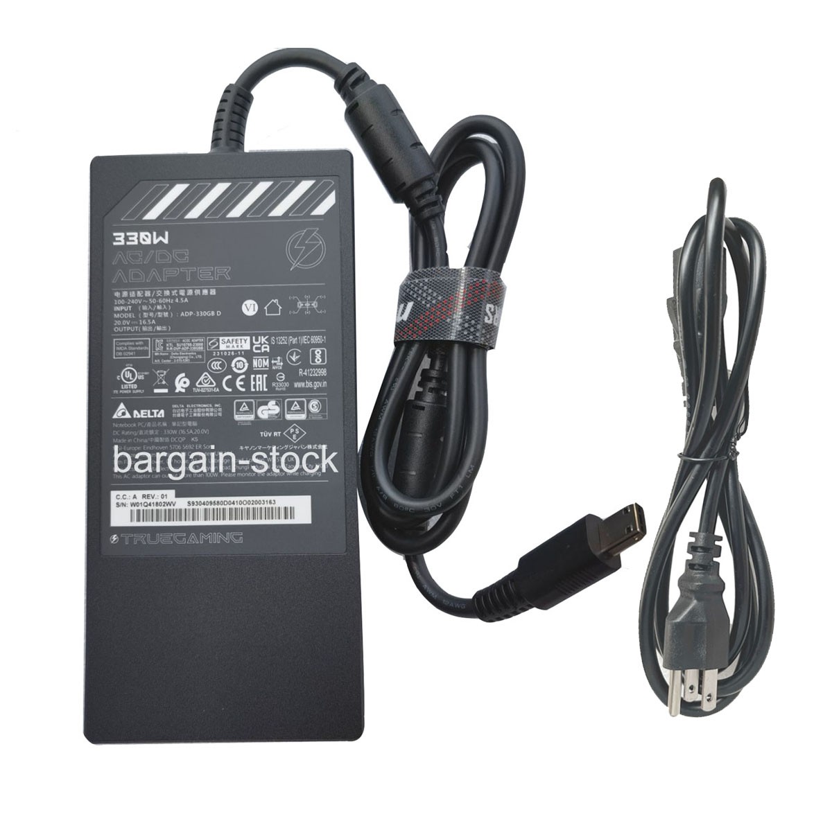 Genuine 20V 16.5V 330W AC Power Adapter For MSI Raider GE78HX 13VH-070US Charger