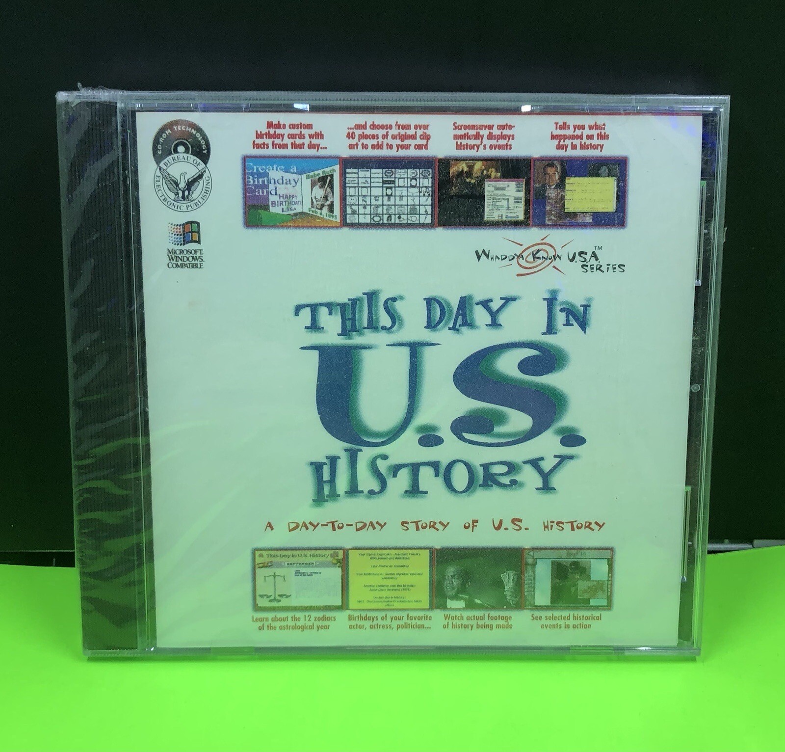 This Day In U.S. History PC 1995 Software New Sealed NIB NIP