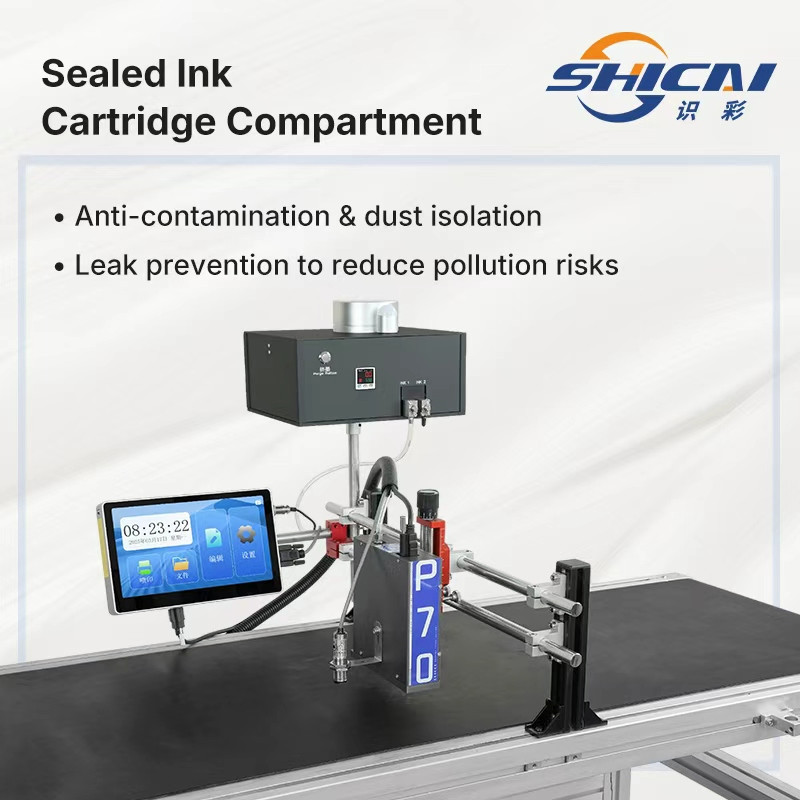 7cm Piezoelectric Inkjet Printer Large Character 71.8mm Without conveyor