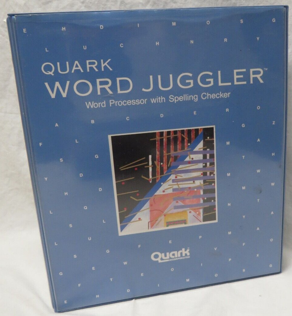 QUARK WORD JUGGLER SOFTWARE FOR Apple IIe IIc w/ Lexicheck and key puller