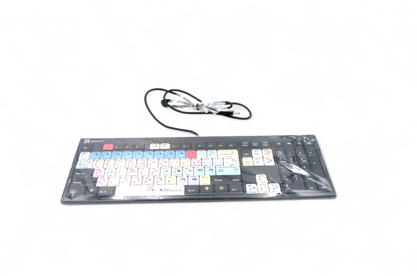 LogicKeyboard Slim Keyboard LXH-JME7596H Silver Wired USB Pro Tools