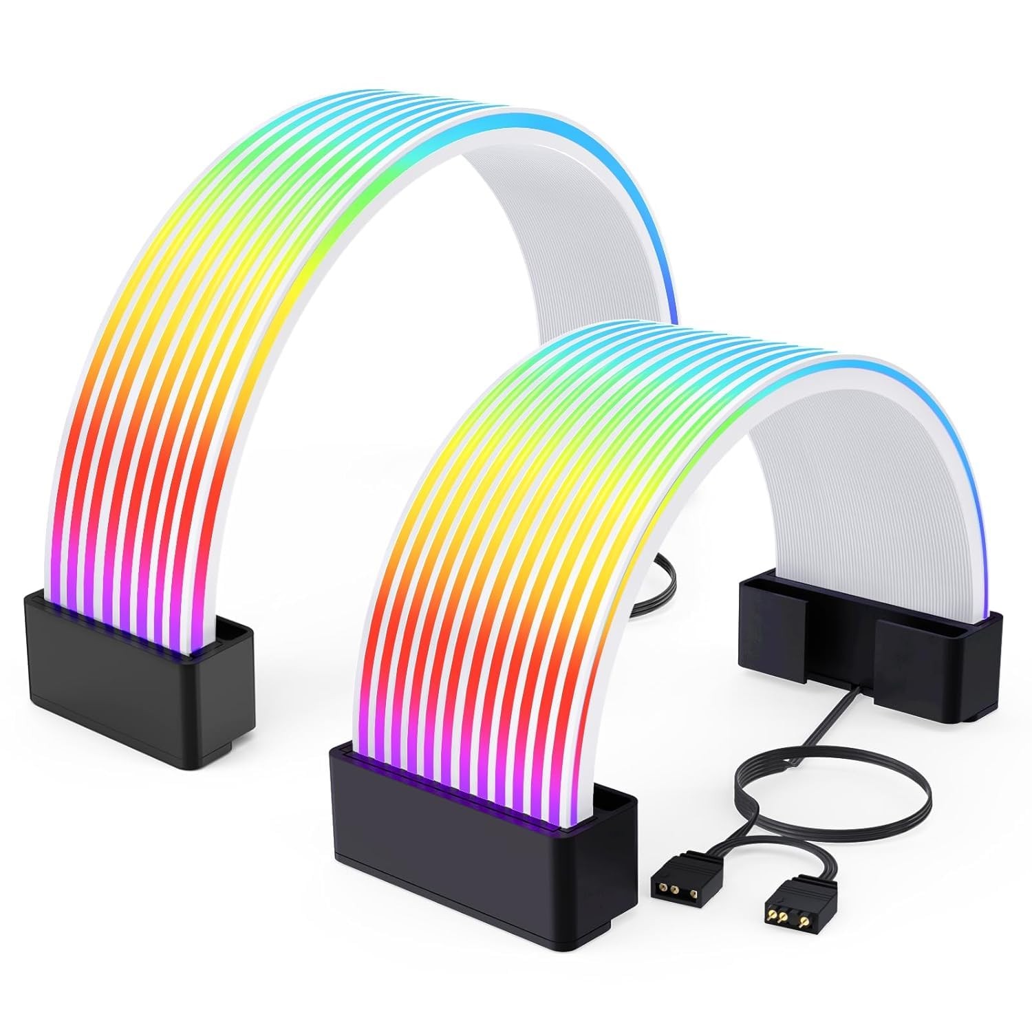 RGB Cables Cover Kit for 24 Pin Motherboard 8 Pin GPU ARGB