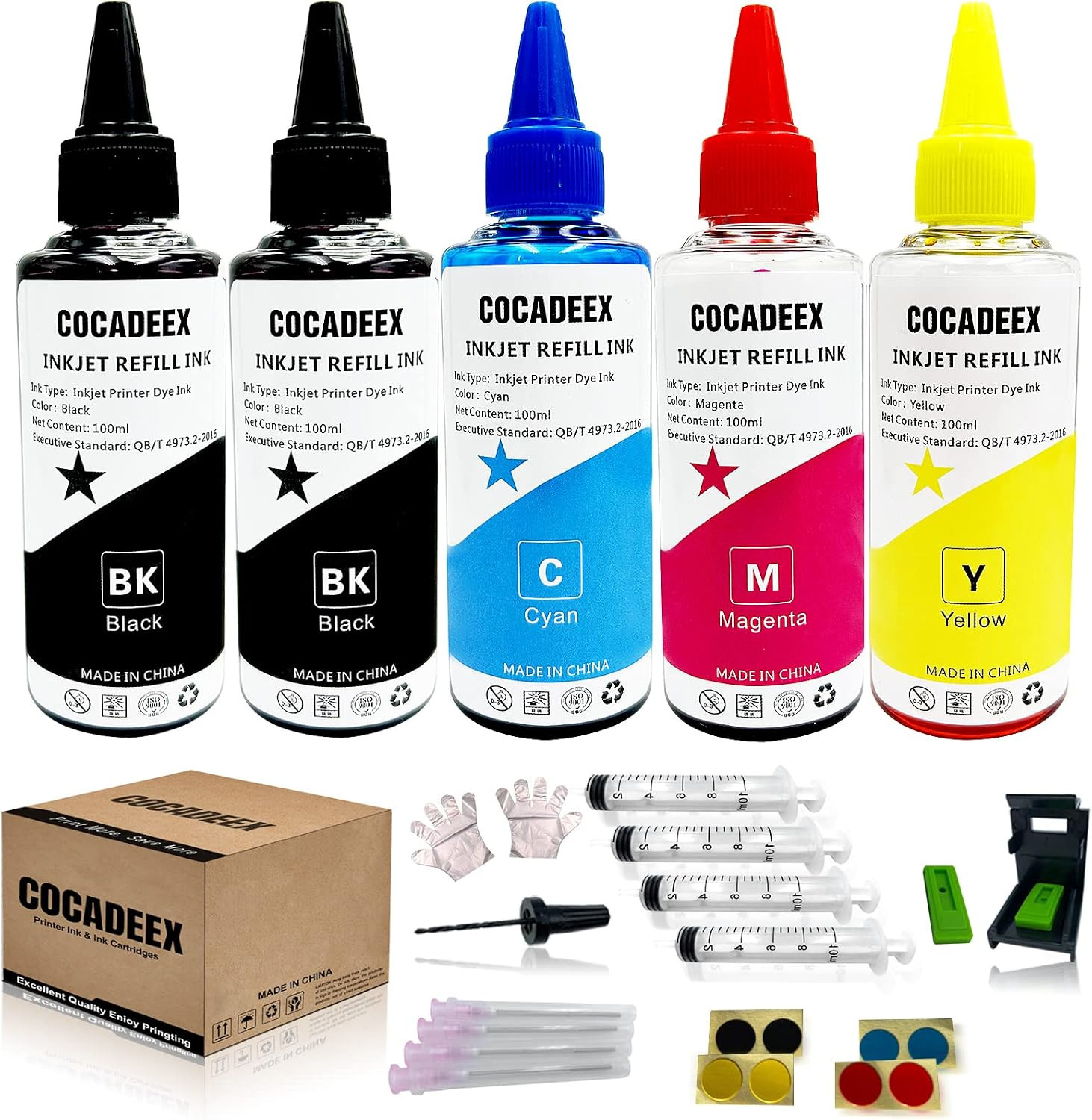 500ml Ink Refill Kit for PG-285XL CL-286XL Cartridges