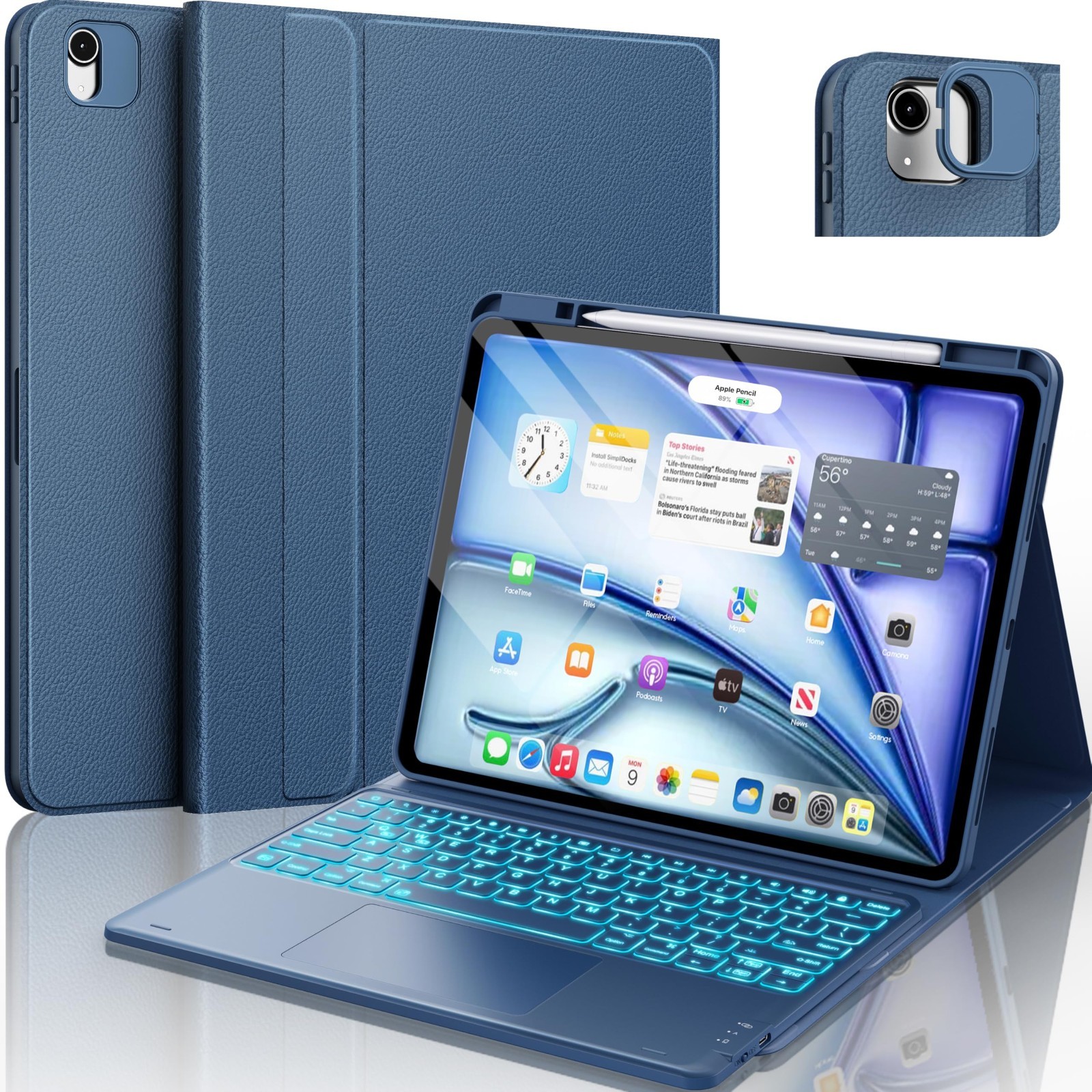 CHESONA for iPad Air 13 Inch (M4 2026/M3 2025/M2 2024) & Pro 12.9 Inch(6th/5th/4