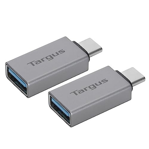 TARGUS® USB-C TO USB-A ADAPTERS, SILVER, PACK OF 2 ADAPTERS, ACA979GL