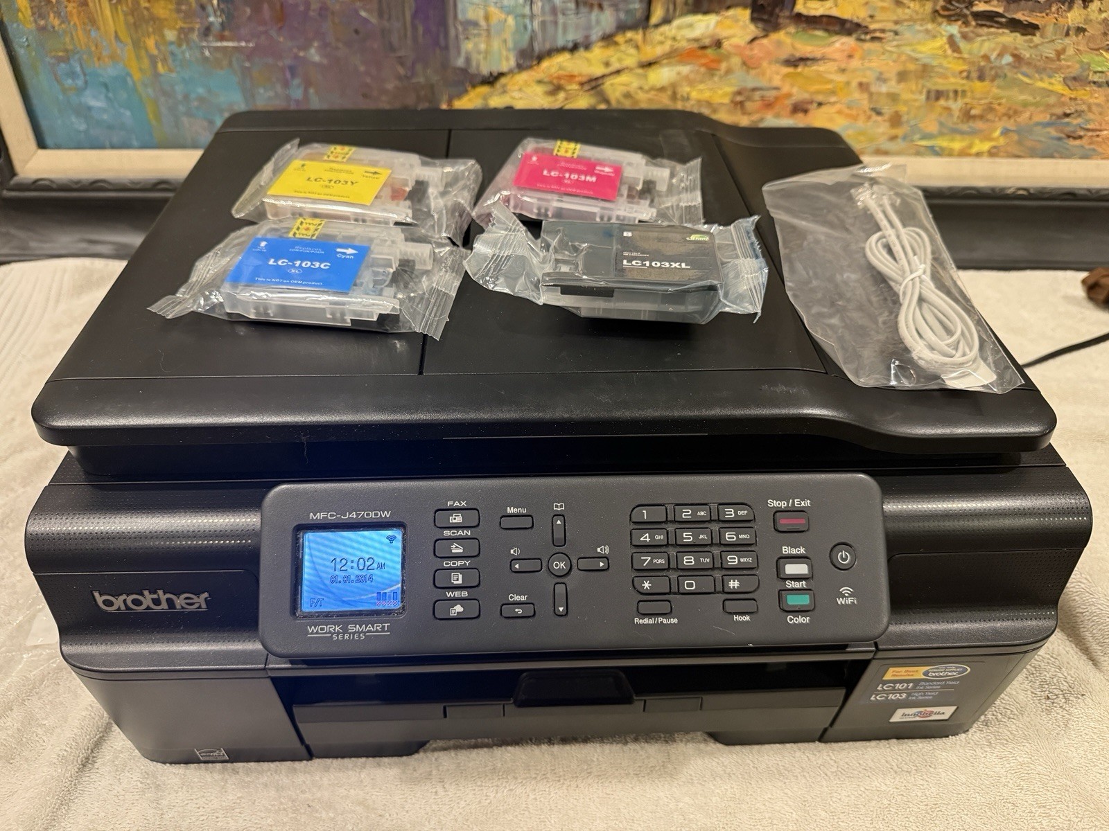 Brother MFC-J470DW All-In-One Inkjet Wireless Printer – New ink