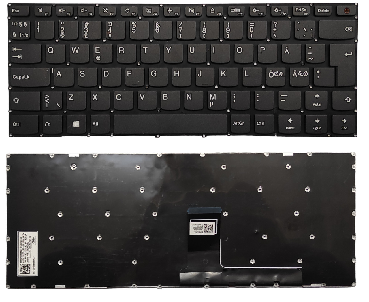 NORDIC KEYBOARD FOR LENOVO IDEAPAD 110-14IBR 110-14AST QWERTY