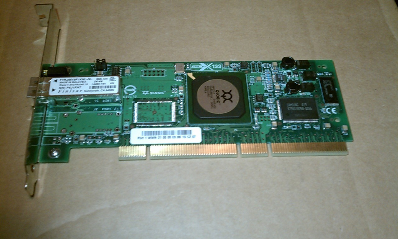 QLogic QLA2340 Single Port 2Gbps Fibre Channel PCI-X HBA Low Profile
