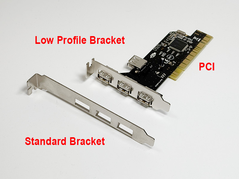  Syba USB2.0 4-Port ( 3-Int + 1-Ext ) PCI Card NEC Chipset Low Profile