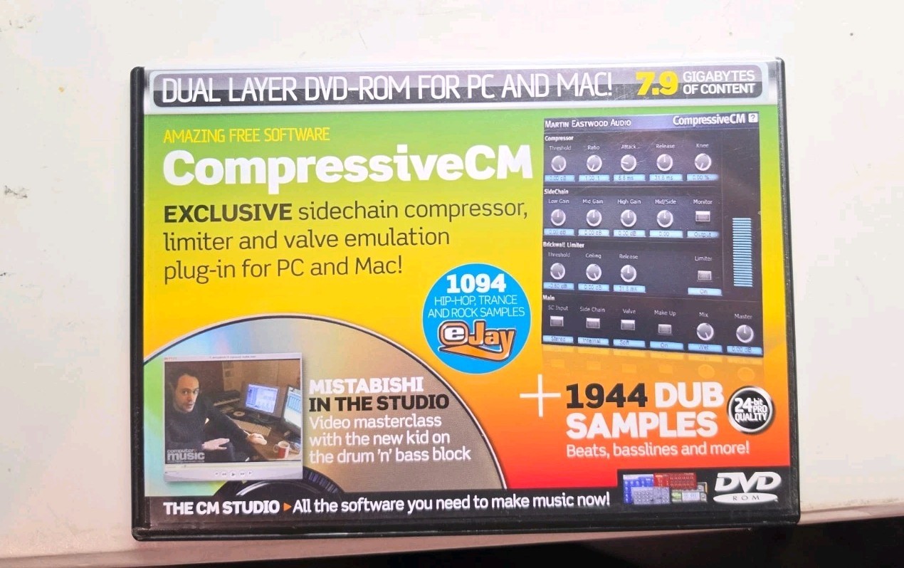 Computer Music CM124 April 08 DVD ROM PC Mac Software Samples Tutorials