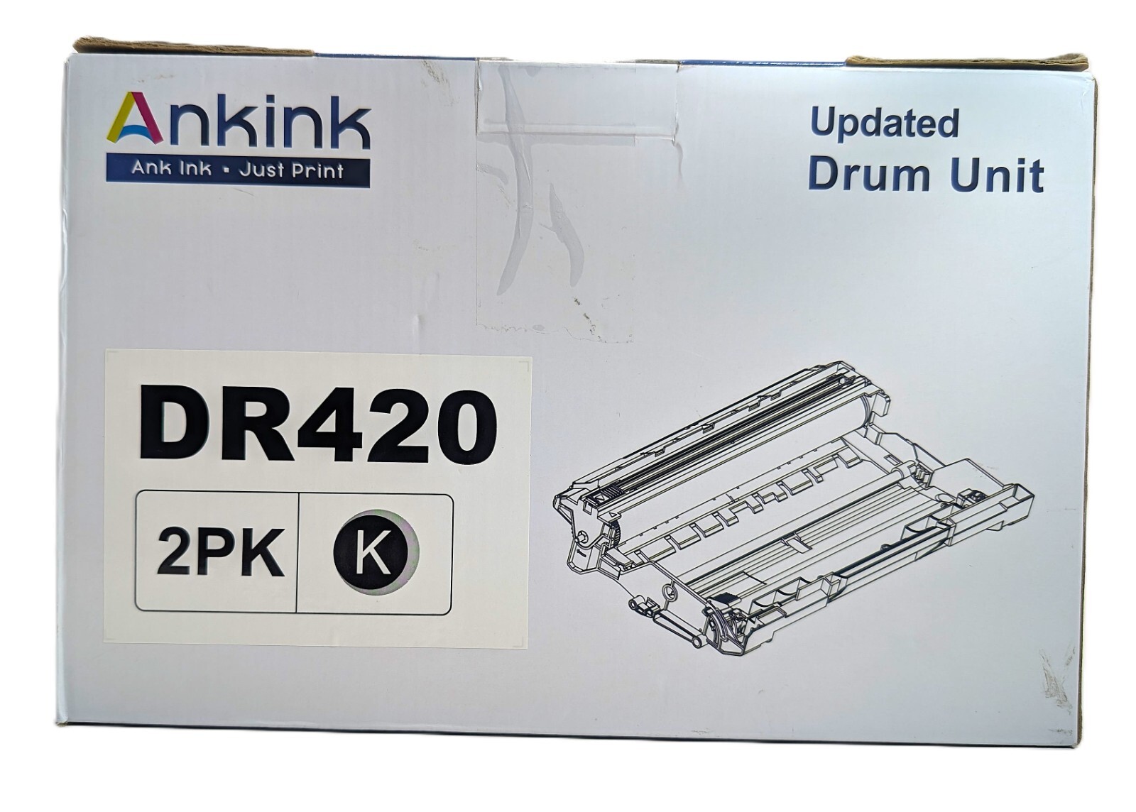 Ankink DR420 Drum Unit 2 Pack Brother Printer Compatible New Not Toner 