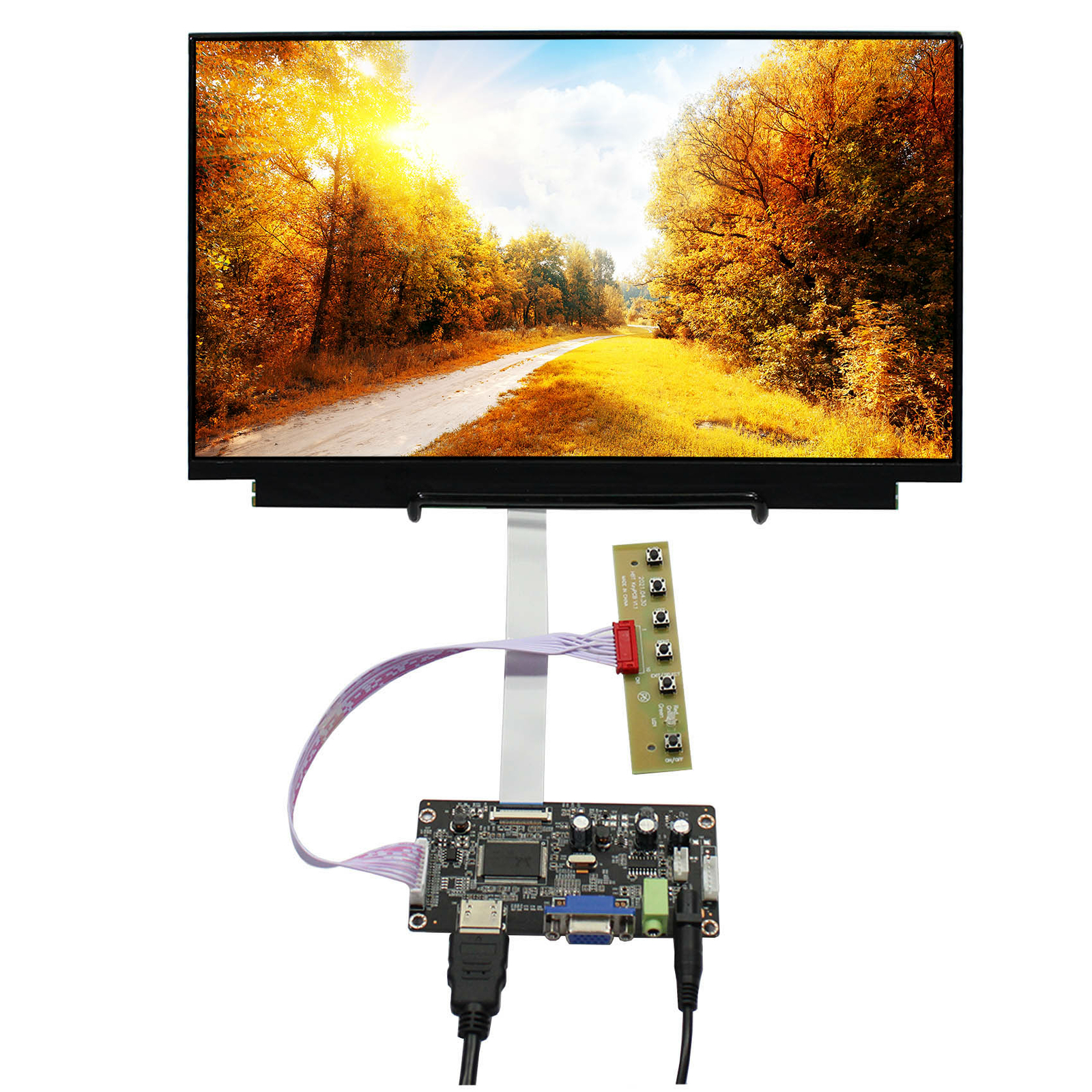 HD VGA LCD Controller Board 13.3inch 1920X1080 eDP IPS LCD Screen