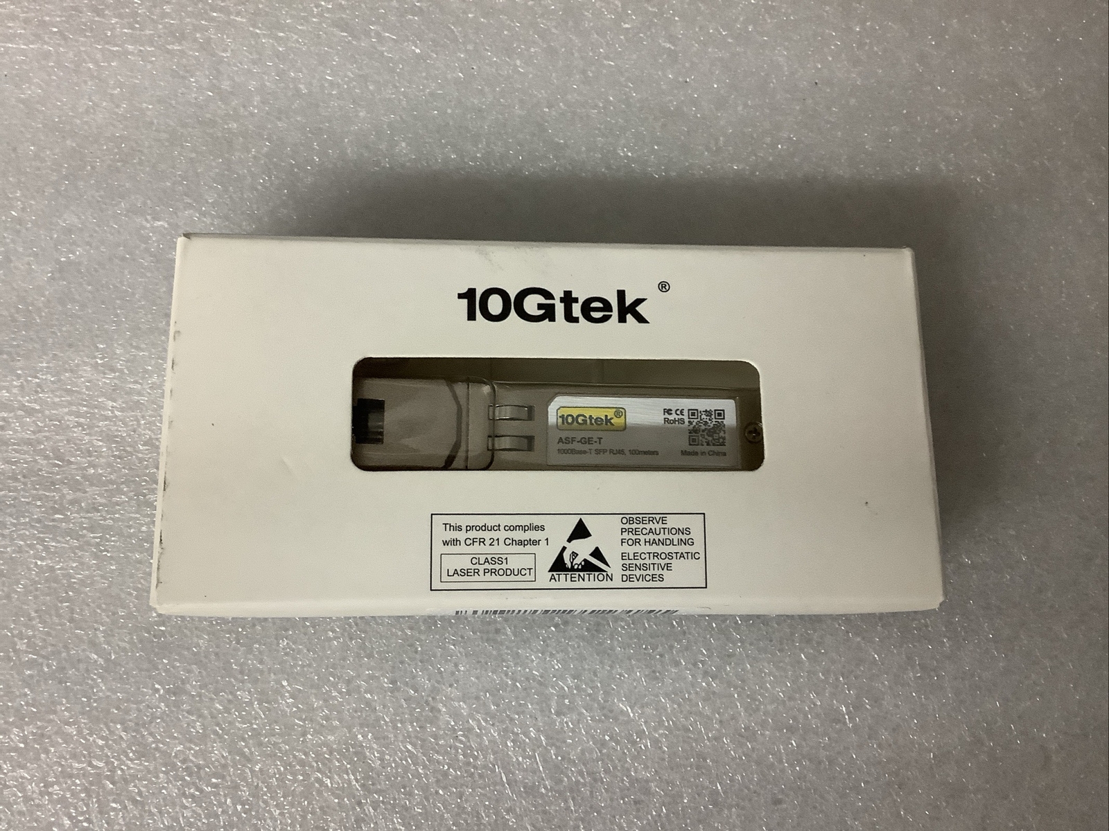 10Gtek ASF-GE-T SFP Copper Module 1000BASE-T RJ45 (Netgear) (OPEN BOX)