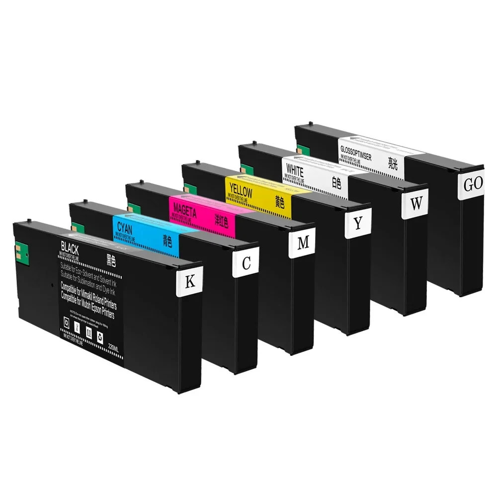 ECO-UV4 Compatible Ink Cartridge with Chip For Roland UV LEF-200/LEF-300 printer