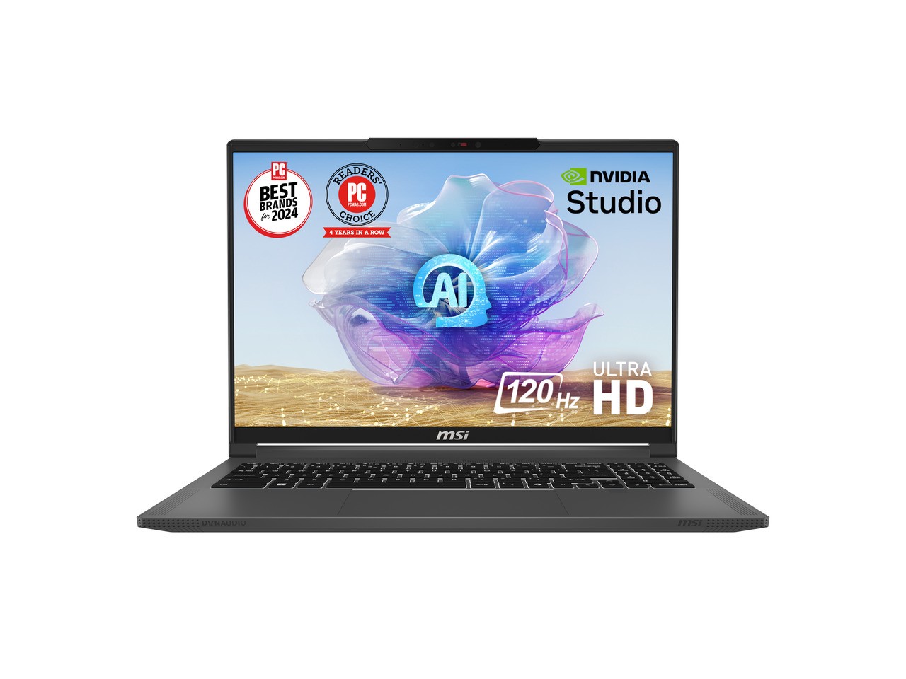 MSI Creator 16 AI Studio Laptop Intel Core Ultra 9 185H NVIDIA GeForce RTX 4080