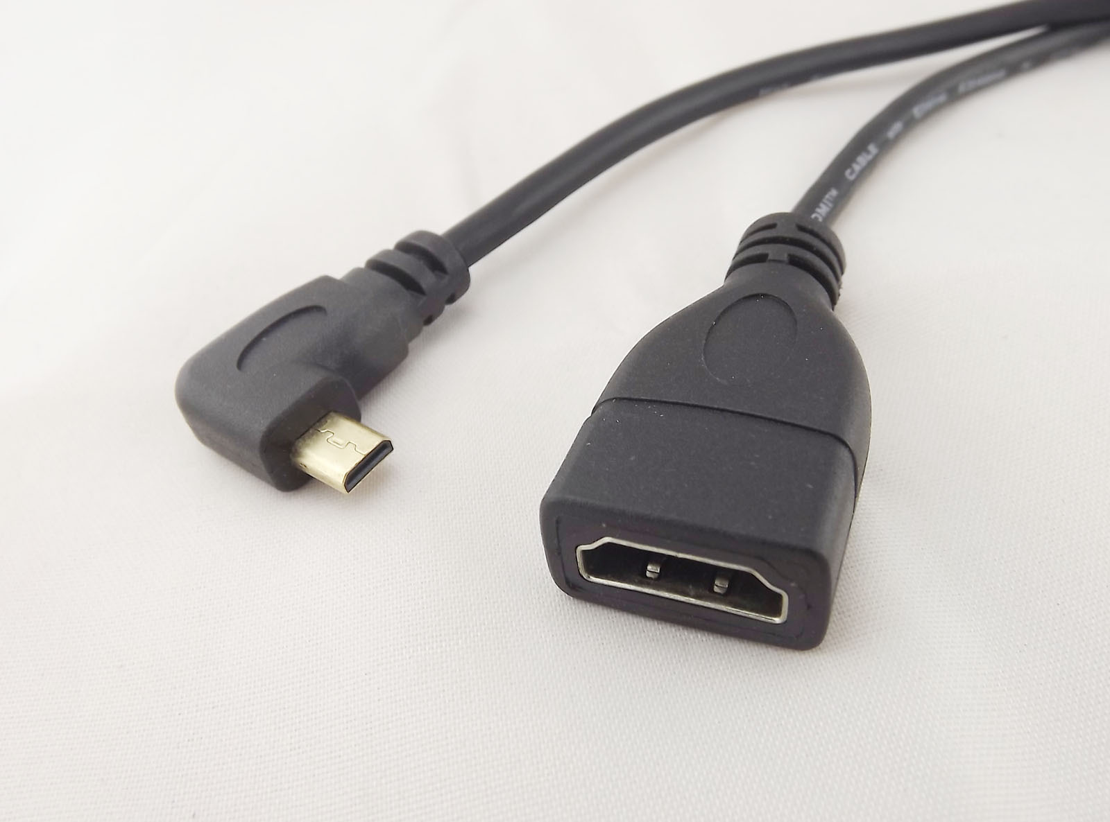 10pcs Right Angle Micro HDMI Male To HDMI Female Adapter Convertor 1080P Cable