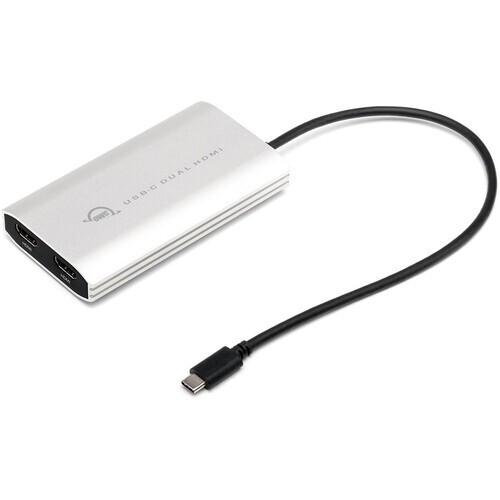 OWC USB-C to Dual HDMI 4K Display Adapter with DISPLAYLINK OWCCADPDL2HDMI