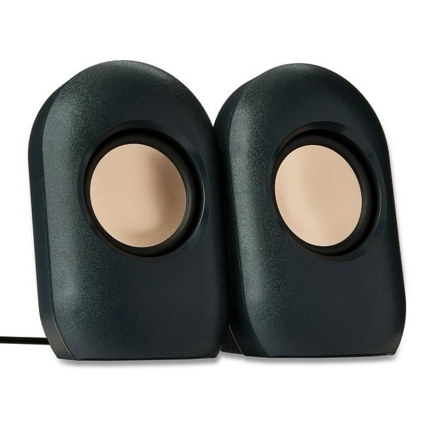 WIRED SPEAKERS - ONN USB Wired Computer Speakers - Black Gold 