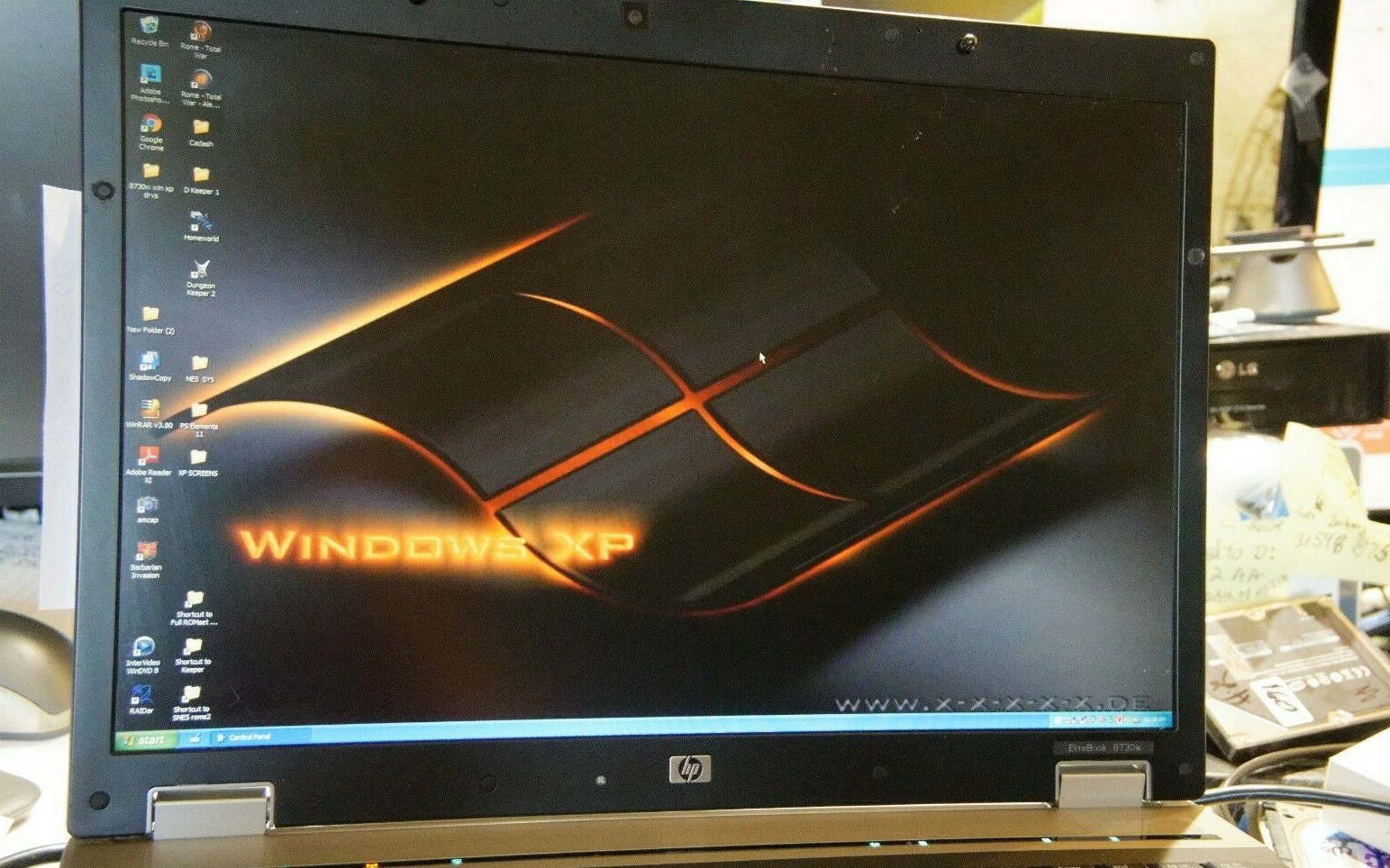 HP EliteBook RETRO GAMING with Alienware Performance 5x4 17" w/ SSD WinXP 98 95 