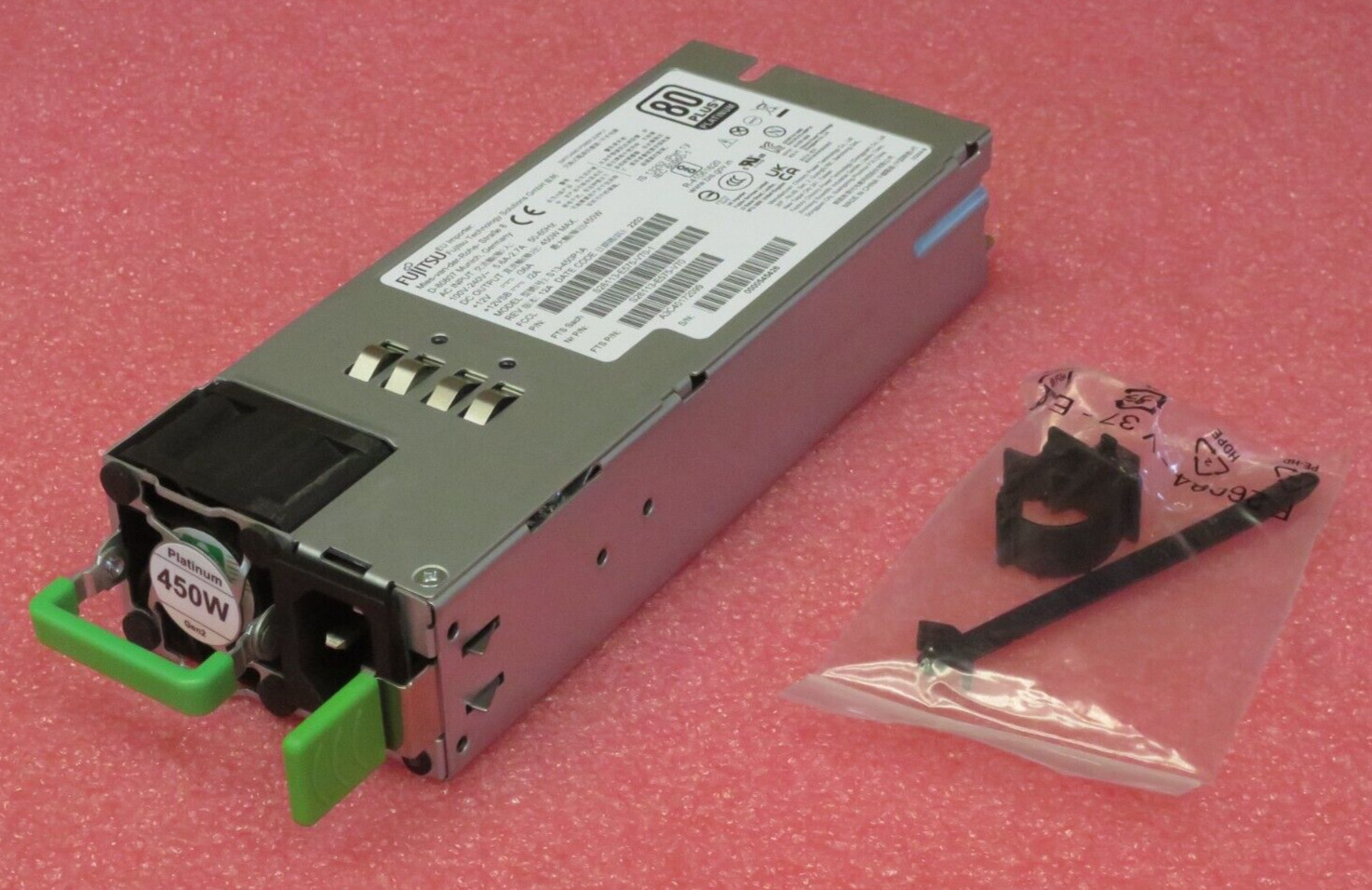 NEW Fujitsu PSU 450W 80Plus Platinum Power Supply For RX Series S26113-F575-L13