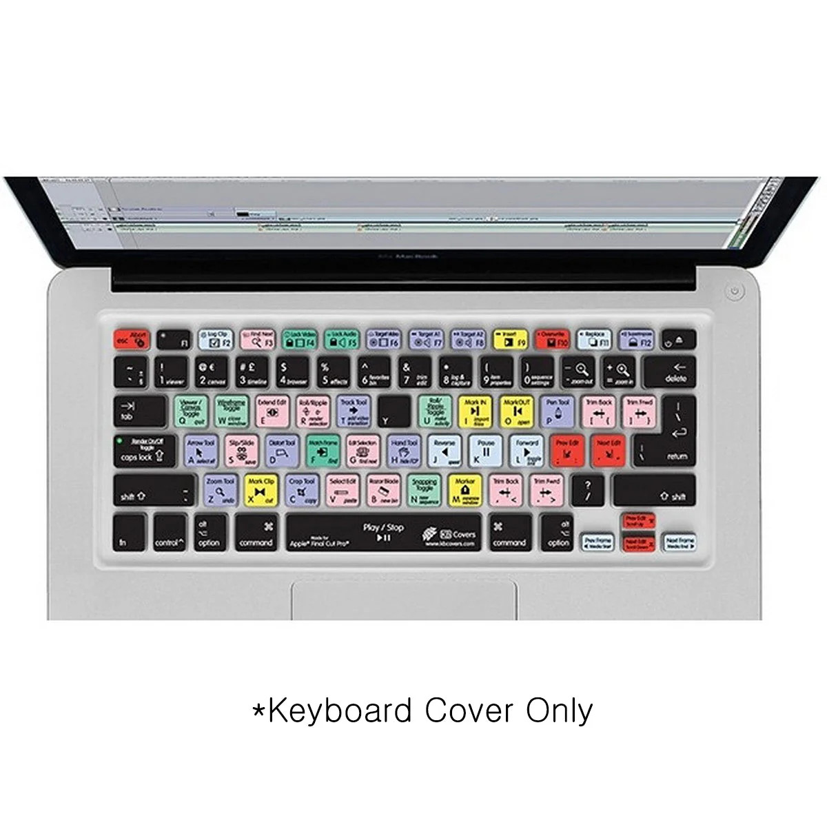 Editors Keys Final Cut Pro Version 5 6 7 Keyboard Cover Shortcut Printed Cover f