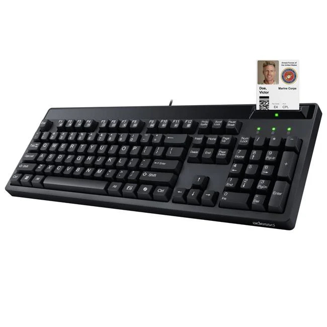 Adesso EasyTouch 130SB Desktop Mechanical Keyboard with Smart Card Reader