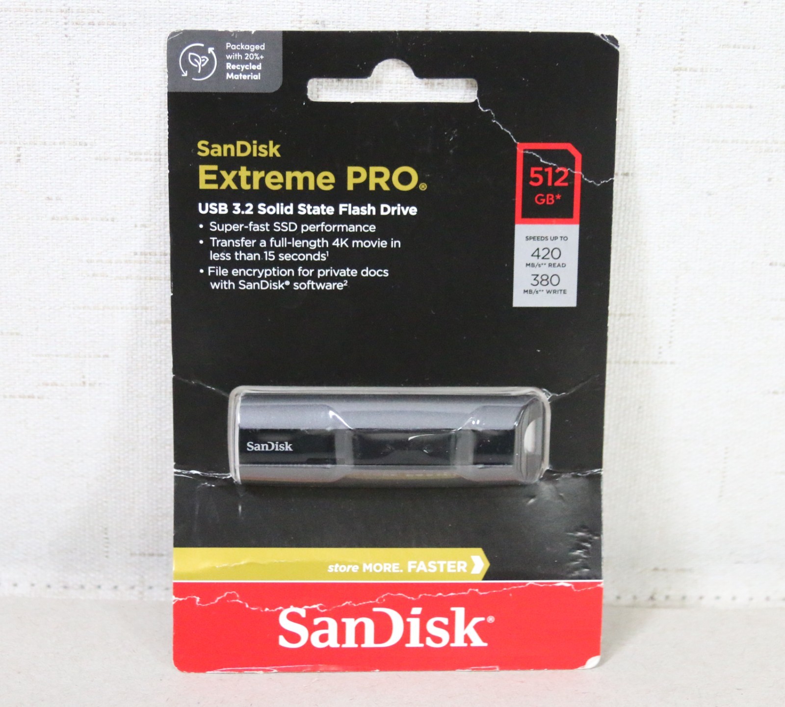 SanDisk 512GB Extreme Pro USB 3.2 Solid State USB Flash Drive - BRAND NEW