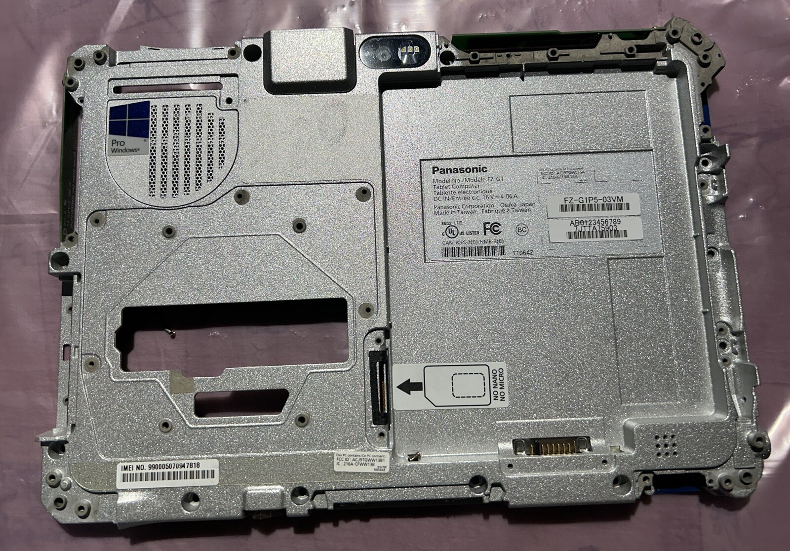 Panasonic Toughbook FZ-G1 MK4 Bottom Base Cover DHMJ1025 GRADE A+