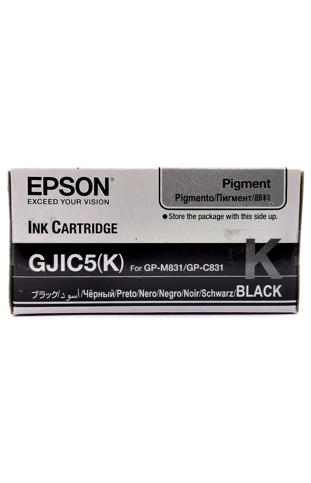 Epson Cartridge ColorWorks GP-C831 Printer Black Genuine GJIC5-K Ink