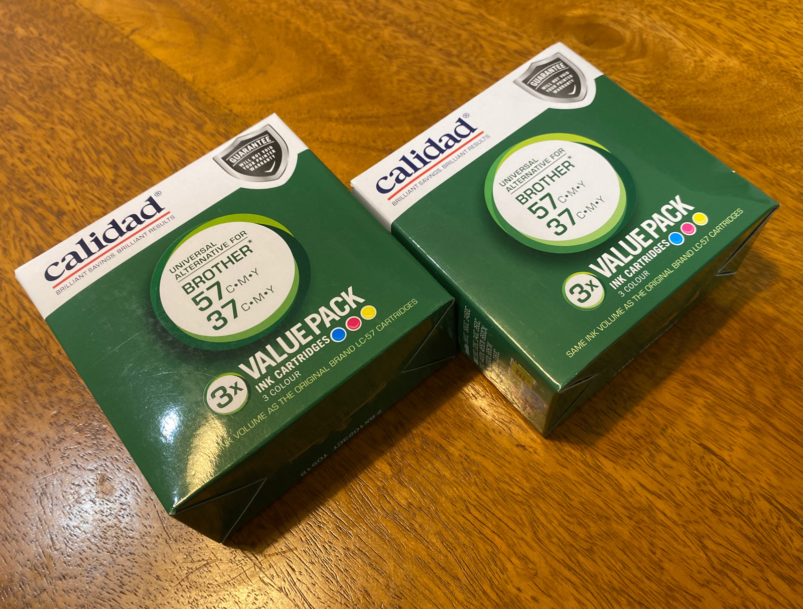 CALIDAD 1023 Brother Compatible 57/37 C.M.Y 3x Pack Ink Cartridge x2
