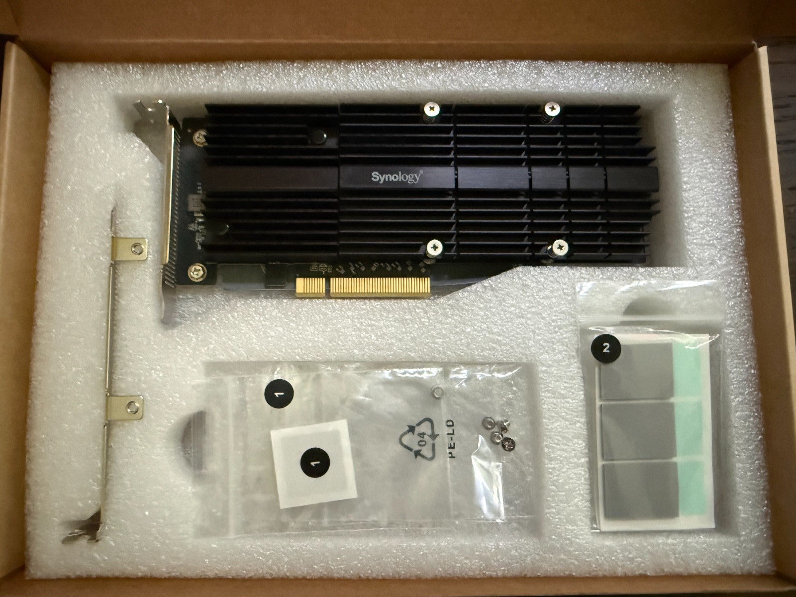 Synology M2D20 PCIe to M.2 NVMe x2 Adapter