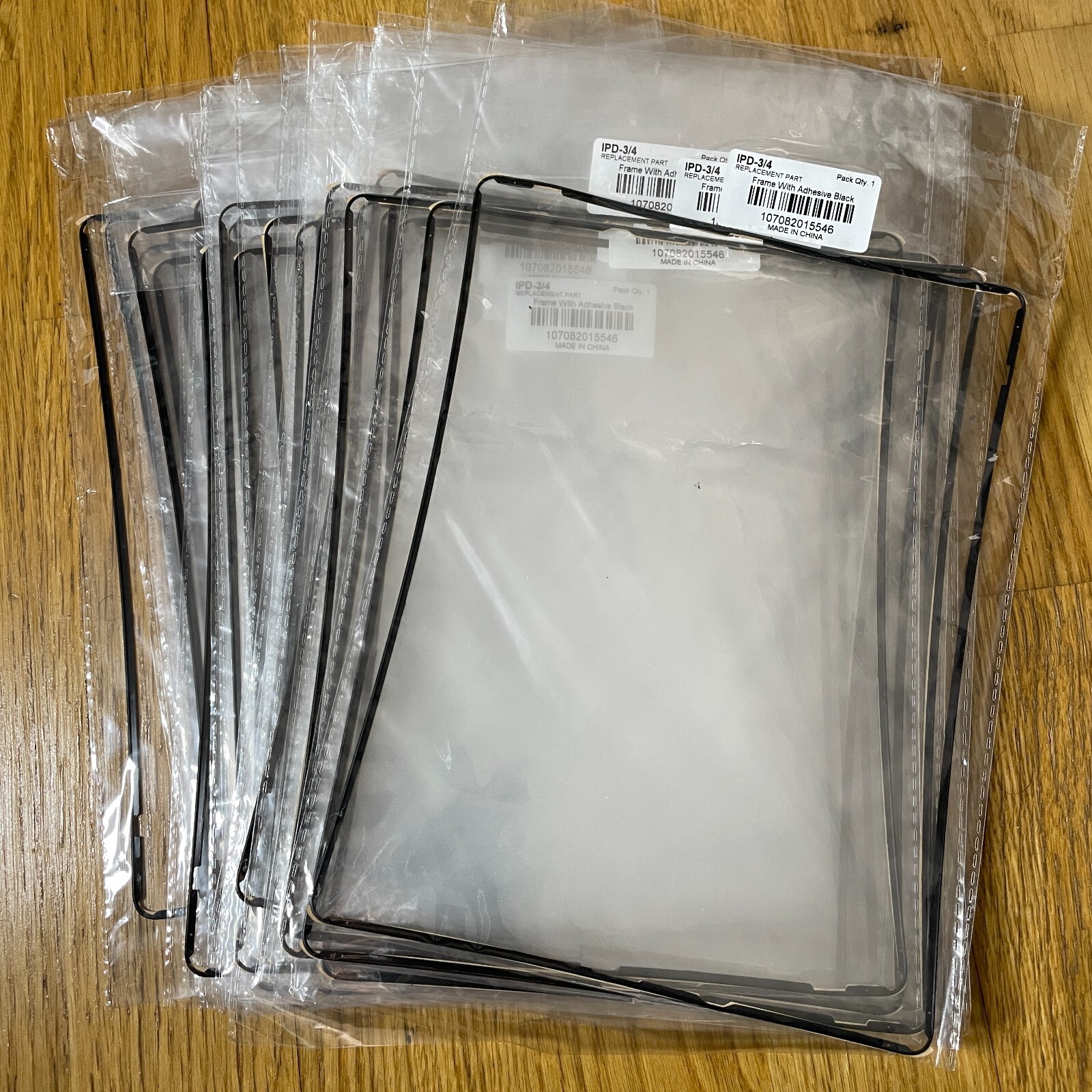 LOT OF 40 iPad 2 3 4 Digitizer LCD Screen Bezel Plastic Mid-Frame Adhesive Black