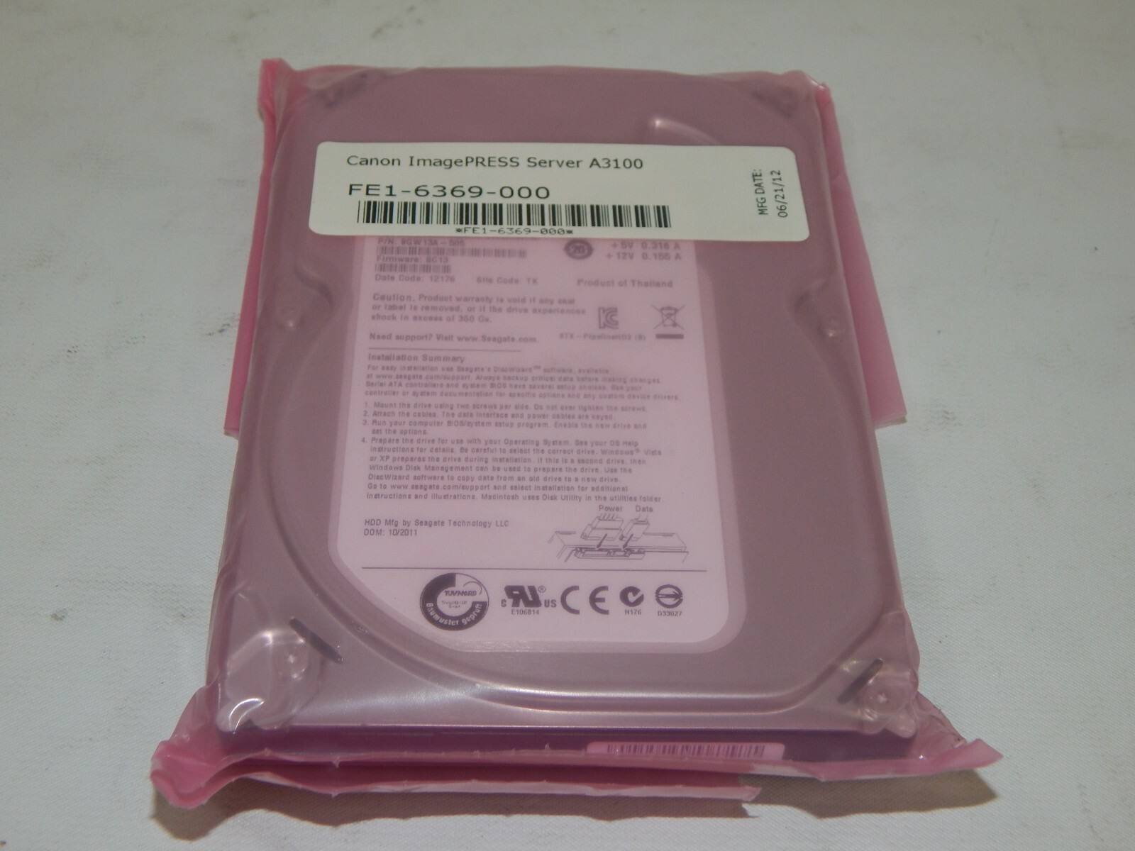 ST3160316CS 9VT1W8WA Seagate Pipeline HD Hard Drive 160GB SATA 300 Sealed 