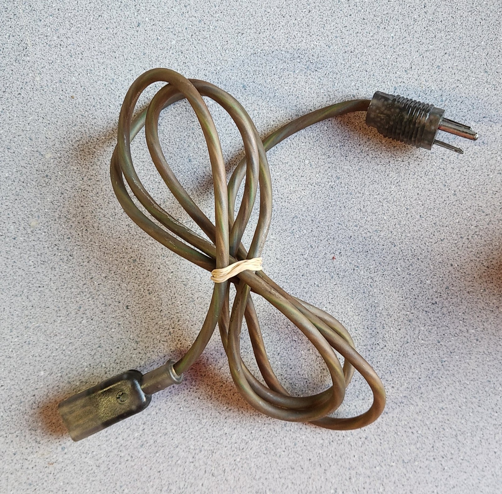 Vintage iMac AC Power Cord  Rainbow  6ft Genuine Apple Macintosh OEM Cable *USED