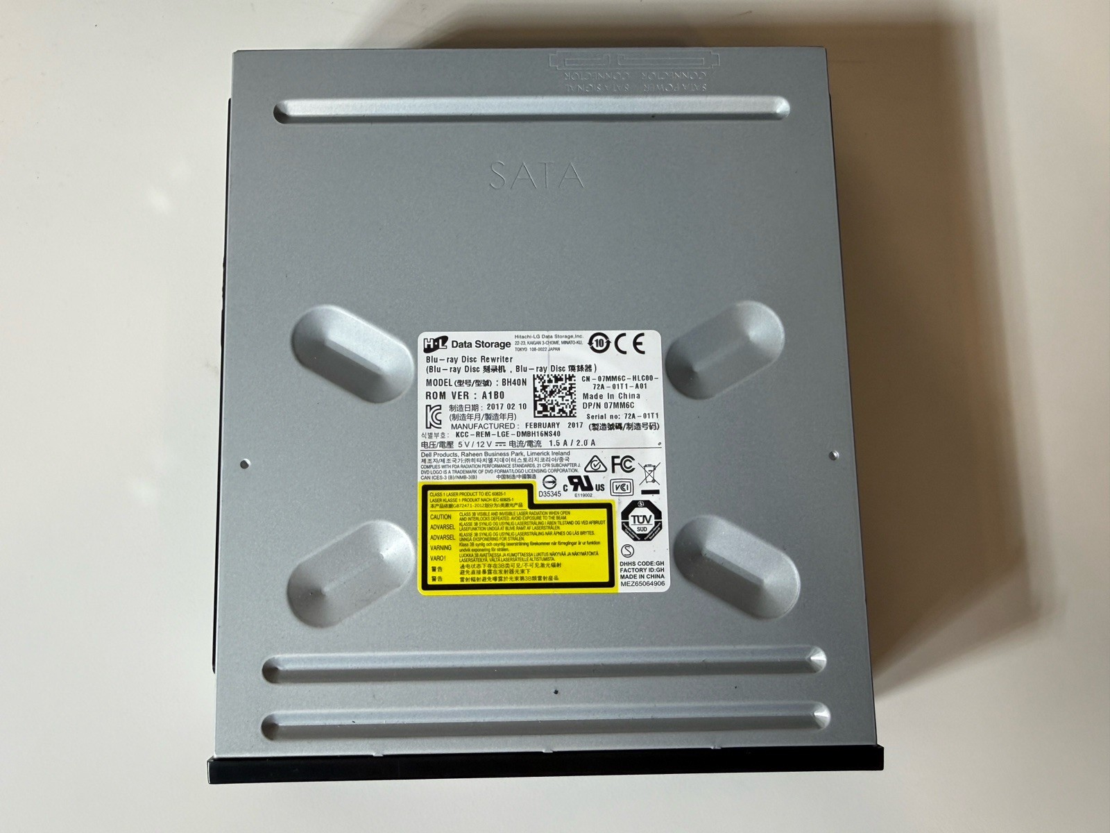 Hitachi LG Data Storage BH40N Blu-Ray Disc Re-Writer SATA Dell 07MM6C