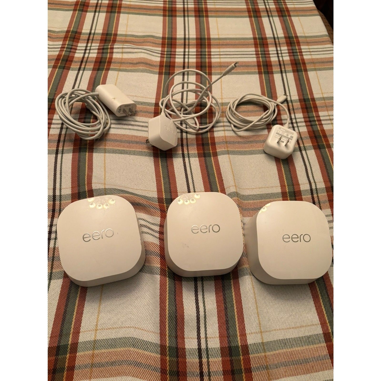 eero 6+ Mesh WiFi System 3-Pack Bundle with Power Adapters — Tested