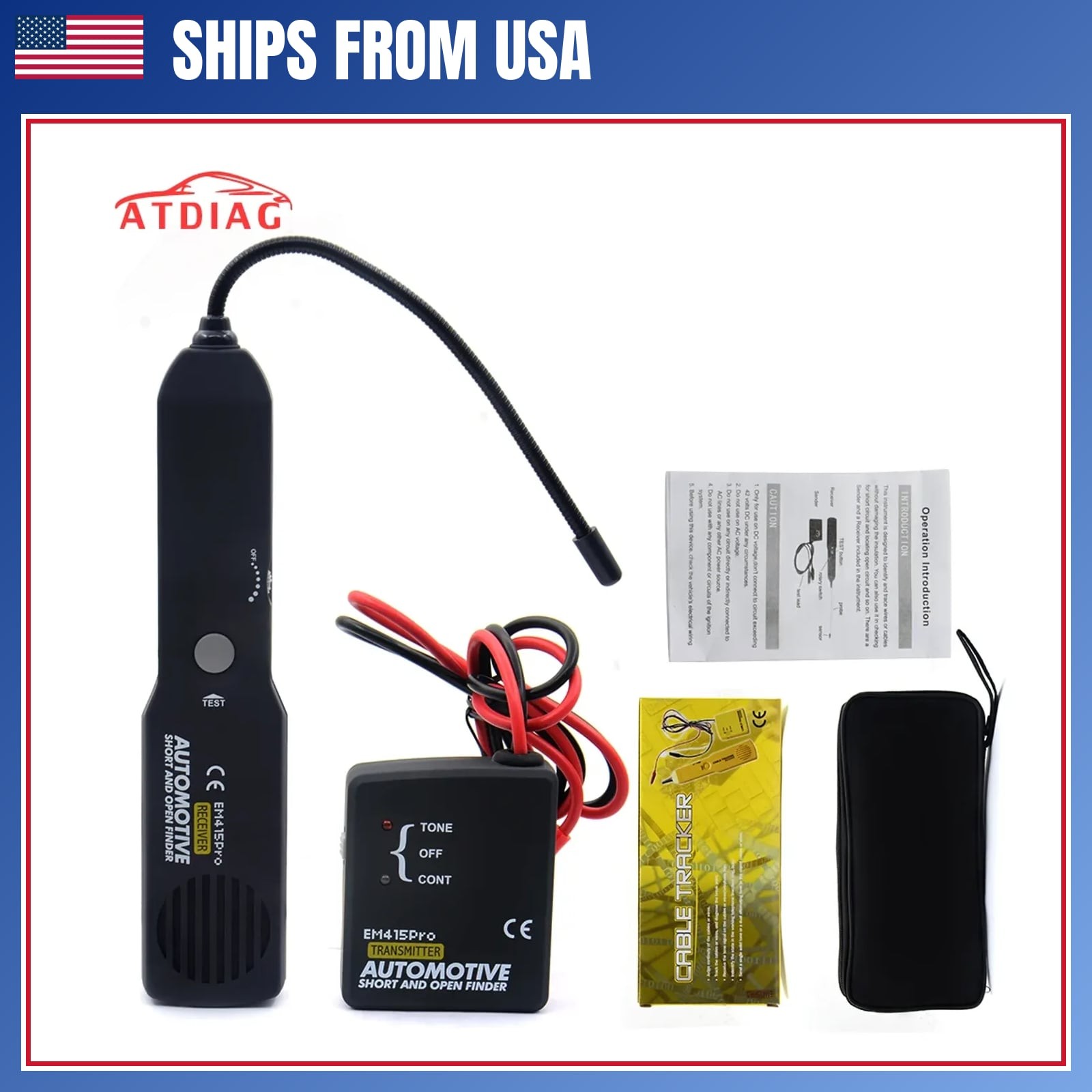 EM415pro Automotive Tester Cable Wire Short Open Finder Repair Tool Tester Car