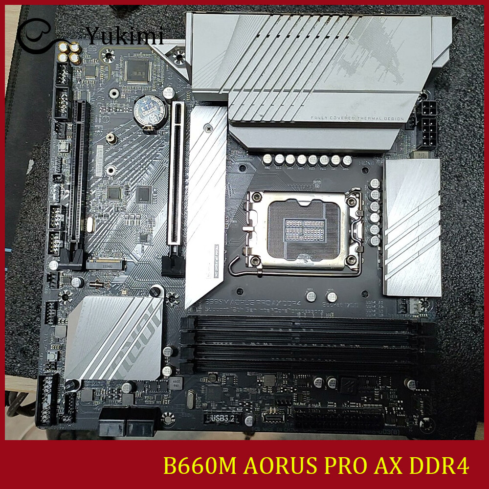 FOR GIGABYTE B660M AORUS PRO AX DDR4 LGA1700 128GB Micro ATX Motherboard Test OK