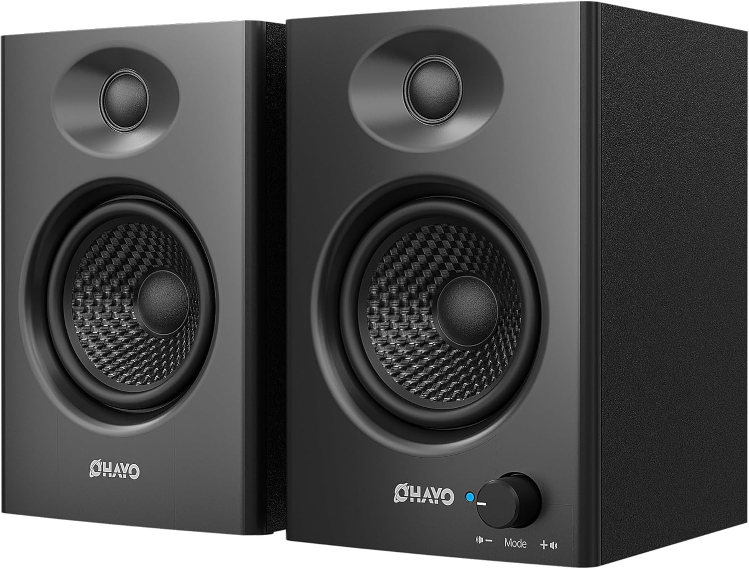 60W Computer Speakers, Bluetooth 5.3, Stereo 2.0, 1 Pair, Black