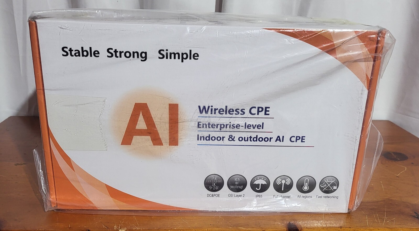 NEW Soshine AI Wireless CPE Bridge W/ Mounts - 5.8G 300 Mbps, Point to Point Out