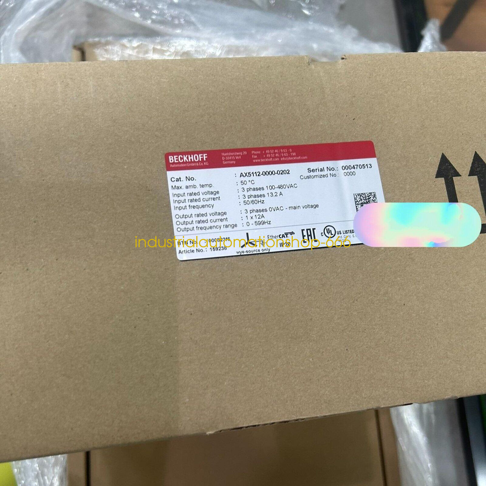 1PC NEW BECKHOFF AX5112-0000-0202 Servo Driver Via DHL or FedEX