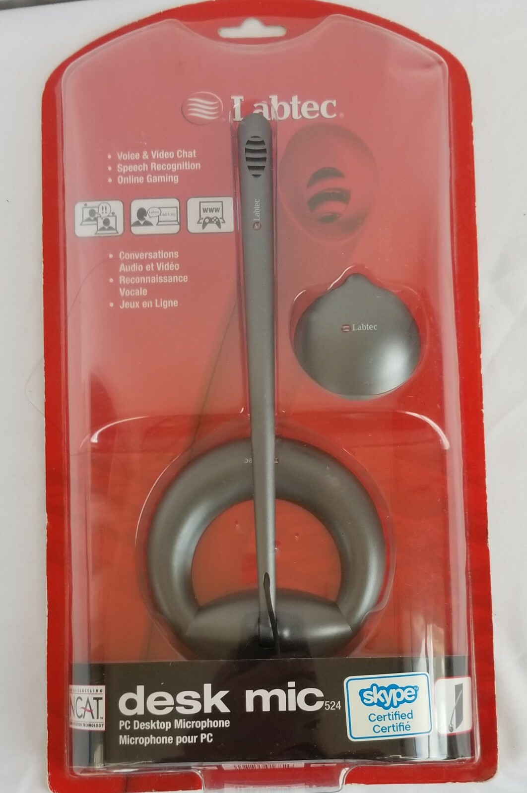 Labtec Desk Mic 524 Desktop Microphone - New 