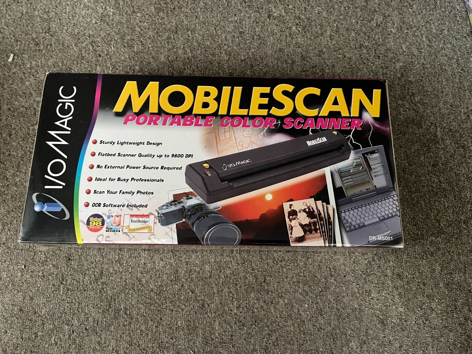 I/O MAGIC MOBILE SCAN FULLY PORTABLE USB COLOR SCANNER - NEW