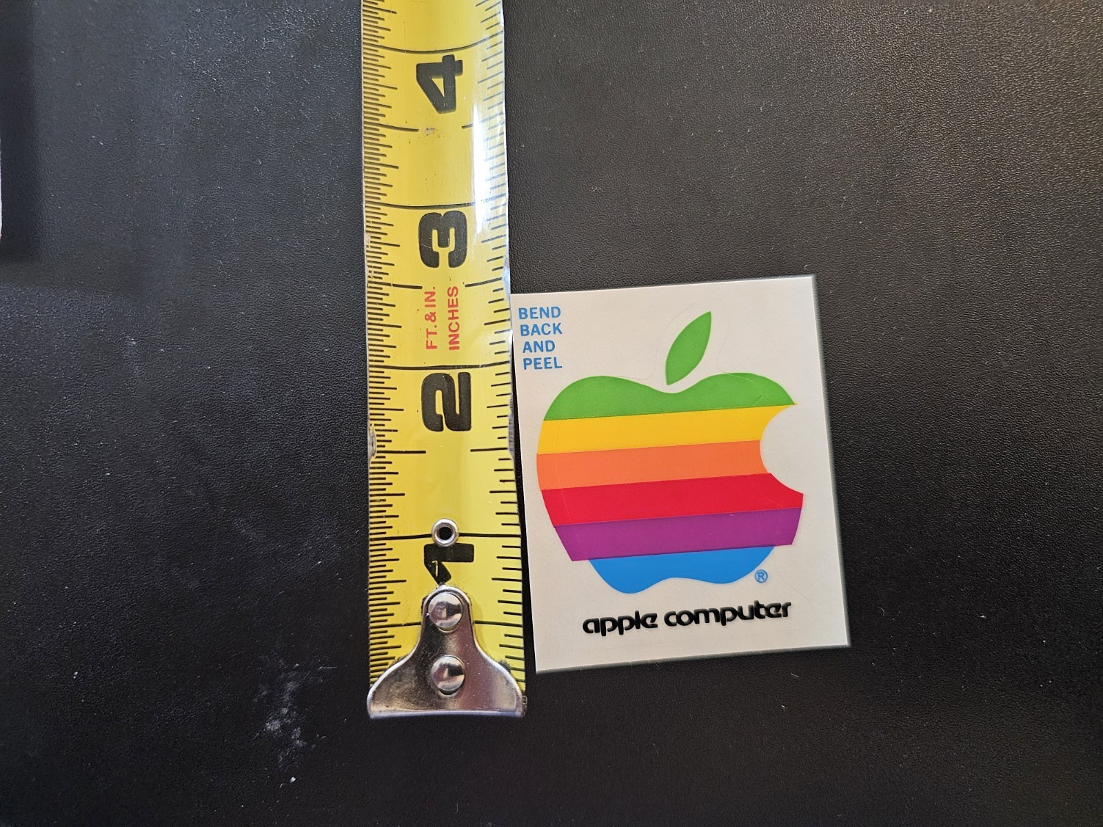 Vintage Apple Computer Rainbow Logo Sticker Decal Lot of 5 Retro 80s 90s Tech